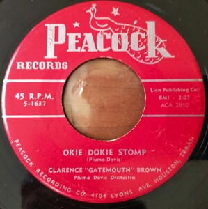 Clarence Gatemouth Brown/Okie Dokie Stomp・ Depression Blues/米Peacock Org.7