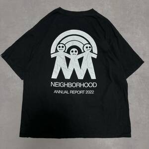 NEIGHBORHOOD ネイバーフッド　Tシャツ　トップス　M 半袖　ブラック　メンズ　半袖Tシャツ　カットソー バックプリント ストリート