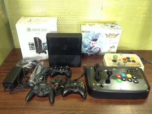 Microsoft Xbox360 Xbox console 5controllers w/box tested マイクロソフト Xbox360 本体1台 コントローラ5台 箱付 動作確認済 E31T