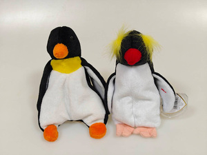 Tyぬいぐるみ　Ty Beanie　レアもの　ペンギン２体 　 タグはカバー付き　 コレクター　 ケースで保管