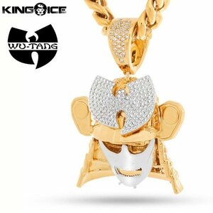 【ワンサイズ】King Ice × Wu-Tang Clan キングアイス ウータンクラン サムライ アイコン ネックレス ゴールド Wu Samurai Necklace