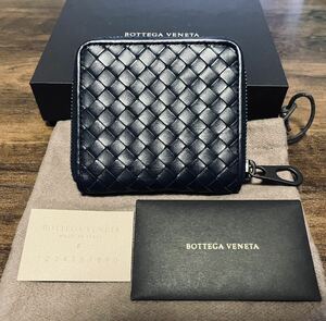 BOTTEGA VENETA ボッテガヴェネタ ラウンドファスナー 二つ折り財布 付属品完備