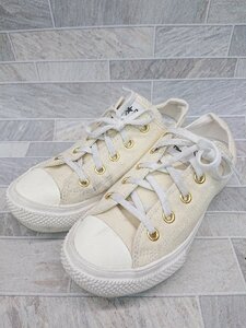 ◇ converse オールスター ライト PLTS GE OX 31305721 スニーカー シューズ サイズ22.5ｃｍ クリーム レディース P