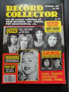 【英雑誌『RecordCollector』Madonna特集】1992・12月号 Queen、Glam Rock、マドンナ、クイーン、グラムロック