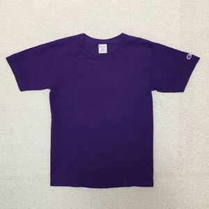 送料込 米国製 champion T1011 Sサイズ purple 美中古 チャンピオン 半袖 Tシャツ 無地 紫 アメカジ made in USA