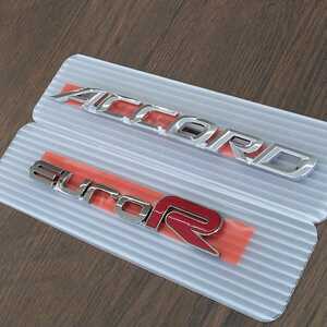 ★☆送料無料 ホンダ純正 リア ACCORD & EURO R エンブレム 未使用品 JDM OEM Emblem アコード ユーロR Honda☆★