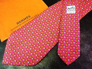 ♪vr0173♪良品♪【HERMES】エルメス【猿 サル 動物 柄】ネクタイ