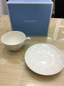 9641 WEDGWOOD ウエッジウッド カップ＆ソーサー フェスティビティアイボリー 未使用