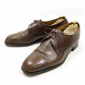 29cm相当　MADE IN ENGLAND　Vintage Shoes　ヴィンテージシューズ　ダービーシューズ　外羽根　革靴　ブラウン　レザーシューズ　/U5689