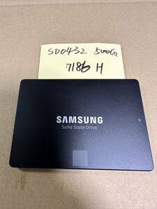 SD0432【中古動作品】SAMSUNG 内蔵 SSD 500GB /SATA 2.5インチ動作確認済み 使用時間 7186H