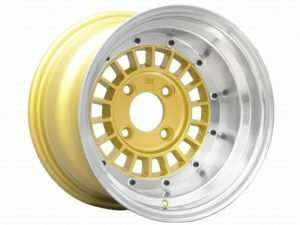 【新製品】フォーカスレーシング14×8J -13 14×9J -25 4Ｈ-114.3 ゴールド　タイヤ付　175/60R14