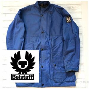 ベルスタッフ　Belstaff 英国製　M 裏キルティング　ナイロンジャケット　ライダースジャケット　ネイビー