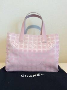 ★未使用美品【CHANELシャネル】ニュートラベルライントートバッグ★ピンク