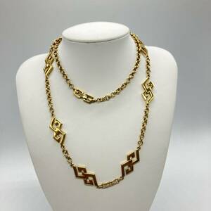 1円〜 GIVENCHY ネックレス ジバンシィ ゴールドカラー necklace ユニセックス ロゴ GIVENCHY刻印 ロングネックレス アクセサリー