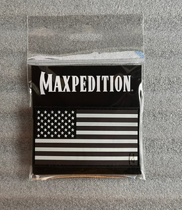 MAXPEDITION パッチ 星条旗 PVC ベルクロ グロー ラージ(usa2z) 蓄光仕様