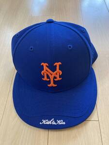 未使用 定価￥11.000 KITH&KIN NEW ERA ニューエラ コラボ キャップ size 7 1/2 BLUE 