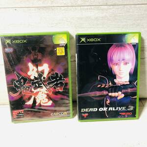 ■XBOX ゲーム ソフト 鬼武者幻魔/DEAD OR ALIVE3 2点 セット まとめ 中古■さ１