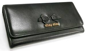 【01-36】ミュウミュウ MIUMIU 5MH109 二つ折り 長財布【菊地質店】