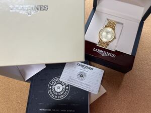 ●新品/未使用●LONGINES(ロンジン ウォッチ) プレザンス(L4.921.2.42.8)ゴールド/金 自動巻き 時計 mercismith2watch l49212428