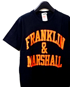 M【FRANKLIN & MARSHAL Tee Black フランクリン＆マーシャル Tシャツ FRANKLIN MARSHAL Tシャツ フランクリンマーシャル Tシャツ】