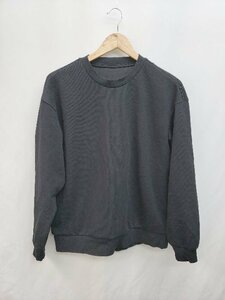 ◇ MUJI 無印良品 ムジルシ リブ系 シンプル 長袖 カットソー サイズM ブラック レディース メンズ P