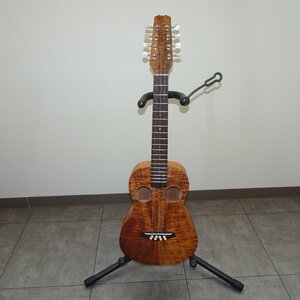 Q11191【発送可!】Island Koa Ukuleles 8STERINGS 8弦 ウクレレ G0000098 ソフトケース付