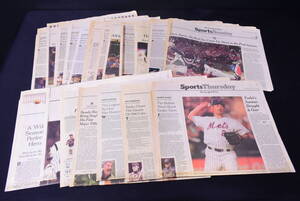 ●古英字新聞/The New York Times/ニューヨーク・タイムズ/1998年/Mets/吉井理人/野球/スポーツ/他/当時物/新聞/レトロ/計20枚/UQW228