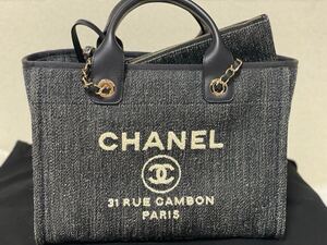 新品未使用　シャネル CHANEL ドーヴィル　スモール　人気 トートバッグ 肩掛け　2way ココ　チェーン　かばん　可愛い　旅行　ポーチ付　