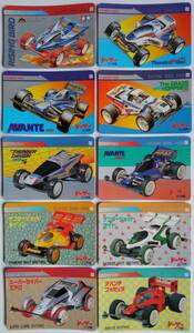 ■即決■1989 当時物 レーサーミニ四駆 オリジナルPPカード 10枚 アバンテJr. サンダードラゴンJr. サンダーショットJr. 他 マイナーカード