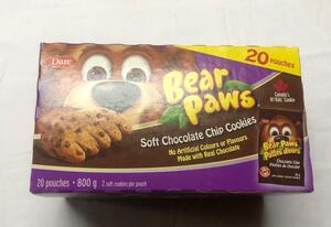 Bear Paws ベアポウズ ソフトチョコチップクッキー　1袋2枚入10袋 コストコ