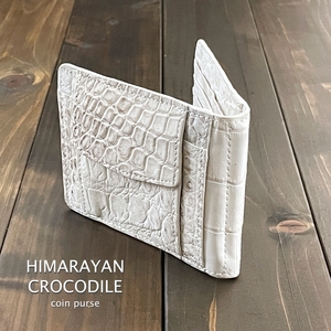 HIMARAYAN CROCODILE ヒマラヤ クロコダイル マネークリップ 無双 財布 コンパクト メンズ レディース ワニ革 折財布