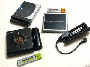 【ジャンク】SONY ソニー MDウォークマン WALKMAN ポータブルMDプレーヤー Panasonic パナソニック MD MZ-E500 SJ-MJ57 SJ-MJ88