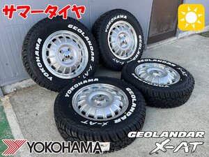 【新品】タイヤホイール 4本 プロボックス ADバン Noel ノエル ヨコハマ ジオランダー X-AT G016 175/80R14 14インチ