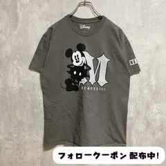 古着 used　Disney　ディズニー　NEFF　ネフ　半袖プリントＴシャツ　グレー　Mickey　ミッキー　メンズ　レディース