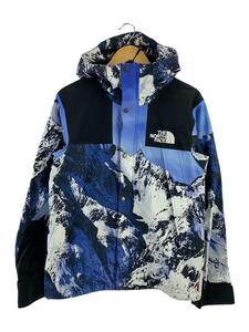 THE NORTH FACE◆17AW/Mountain Parka/マウンテンパーカ/S/ナイロン/BLU/総柄/NP617011