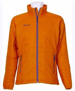 ◆未使用◆Marmot/マーモット◆ライトヒートナビパフジャケット◆メンズMサイズ◆MJJ-F2023◆タンジェリン◆定価23,100円◆収納袋付◆