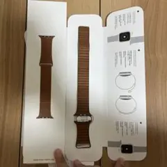 Apple Watch 純正バンド　レザーループ サドルブラウン