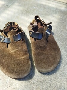 ビルケンシュトック BIRKENSTOCK トキオ サンダルスウェード26.5cm27.0cm 中古