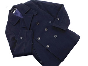 green label relaxing グリーンレーベルリラクシング ユナイテッドアローズ ウール混 ピー コート sizeS/濃紺 ◆■ ☆ eka8 メンズ