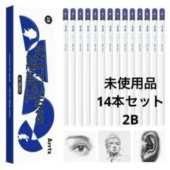 Arrtx 鉛筆 14本セット 2B デッサン スケッチ 絵画 アート