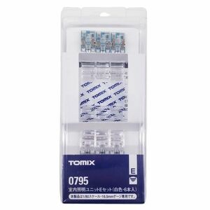 ▲【TOMIX/トミックス】0795 室内照明ユニットEセット 白色 6本入り 1/80 16.5mmゲージ専用 模型 パーツ ケース付き★497