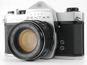★訳あり実用品★ PENTAX ペンタックス SPOTMATIC SP SUPER TAKUMAR F1.8 55mm レンズセット シャッターOK #R1362#0051#0006