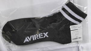 ☆★ 新品 未使用品 未開封品 AVIREX U.S.A. アヴィレックス 上野商会 黒/BLACK 靴下 Socks ソックス サイズF スタイルNo.2272001 ☆★