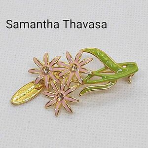 サマンサタバサ　Samantha Thavasa　花　フラワーモチーフ　ブローチ