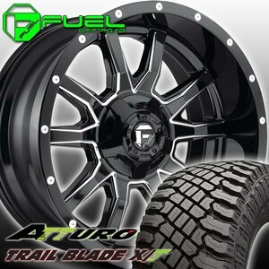 FUEL D627 Vandal シルバラード アバランチ タイタン 20インチタイヤホイールセット ATTURO TRAIL BLADE XT 275/55R20 285/55R20 305/55R20