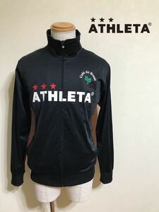 ATHLETA アスレタ ジャージ トレーニング ウェア トップス サイズL 長袖 黒 赤 XAG-099