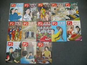 サングラフ　1953年4月・7月～11月/1954年1月～7月号/13冊一括