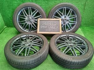 社外アルミホイールと夏タイヤ4本　MARQUISE　165/55R15　15×4.5J PCD100/4穴　インセット45　コペン外し(240412)