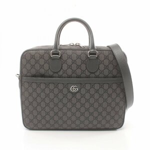 グッチ オフィディア GGスプリーム ミディアム ブランドオフ GUCCI PVCコーティングキャンバス ブリーフケース