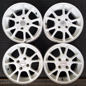 管理番号：A10-187【4本価格】【14x4.5J 4x100 ET+45 ハブ54】ENKEI製 WORKS・スズキSUZUKI純正・店頭引取可能・適格請求書発行可能